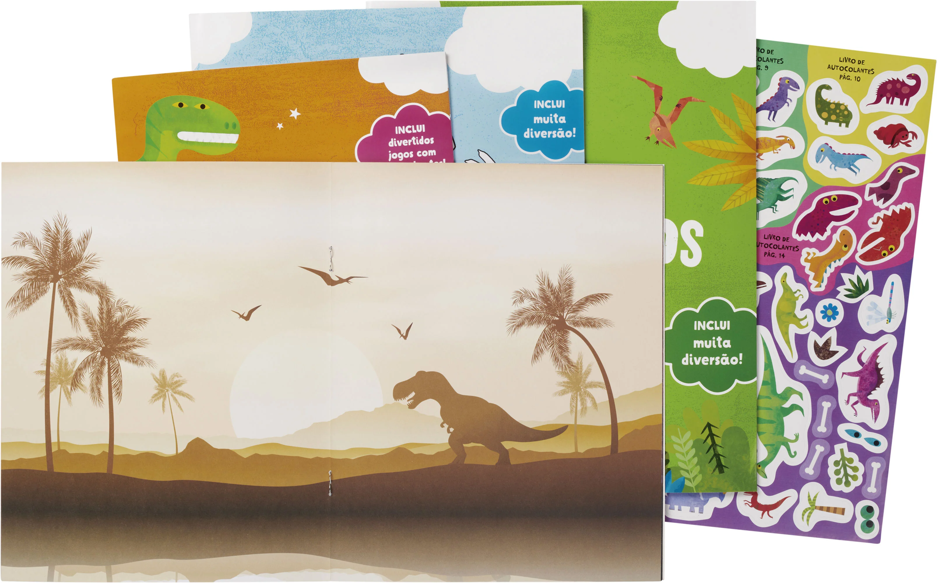 Dinossauros — Mala de Atividades com autocolantes balão - Image 2